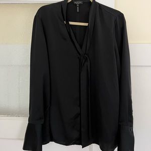 Rag & Bone button up silk shirt